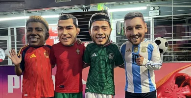 Cabezones para fiestas de fútbol