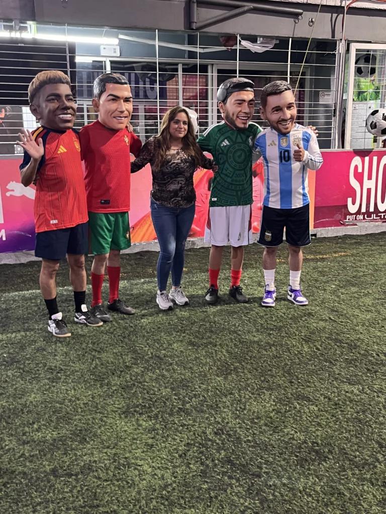 cabezones para fiestas de fútbol